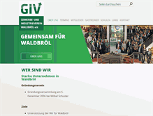 Tablet Screenshot of giv-waldbroel.de